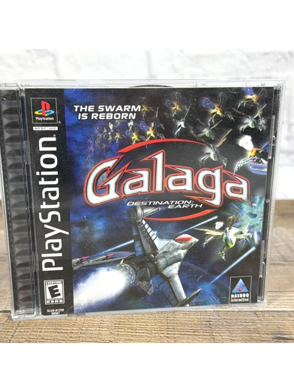 Vintage 2000 Retro Black Label Galaga Sony PlayStation PS1 Video Manual Tested
